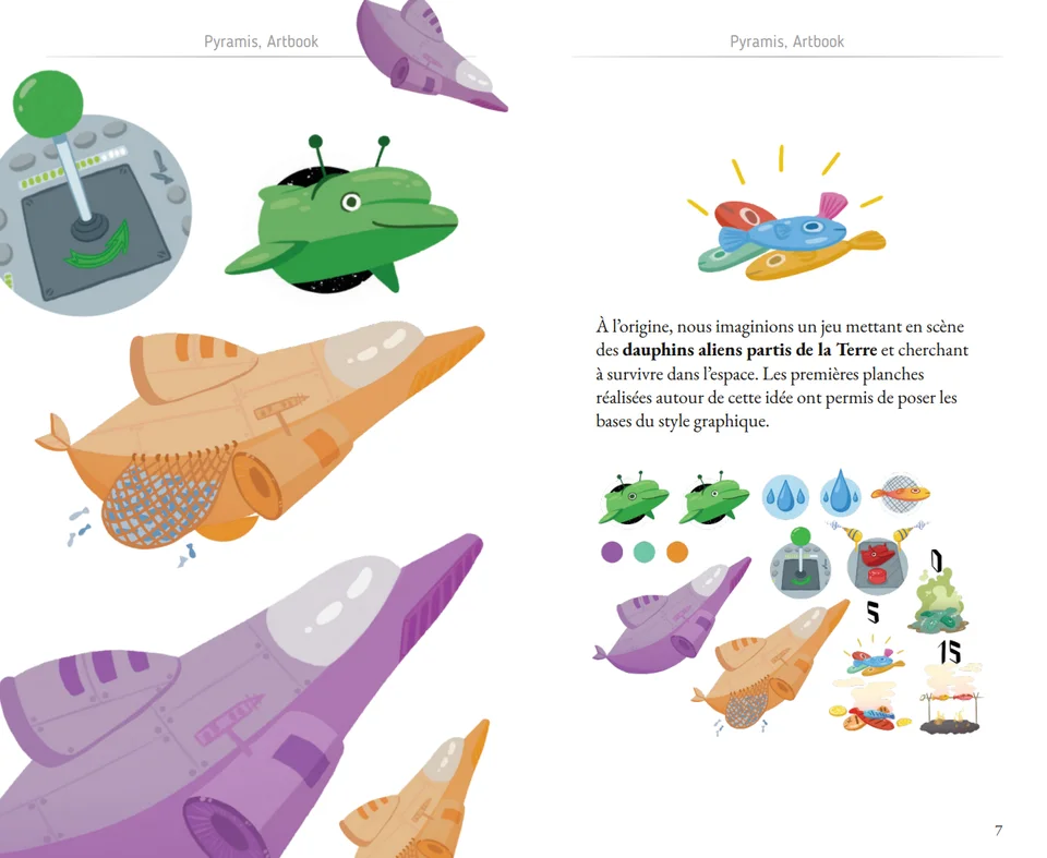 Early alien dolphin concepts for Pyramis